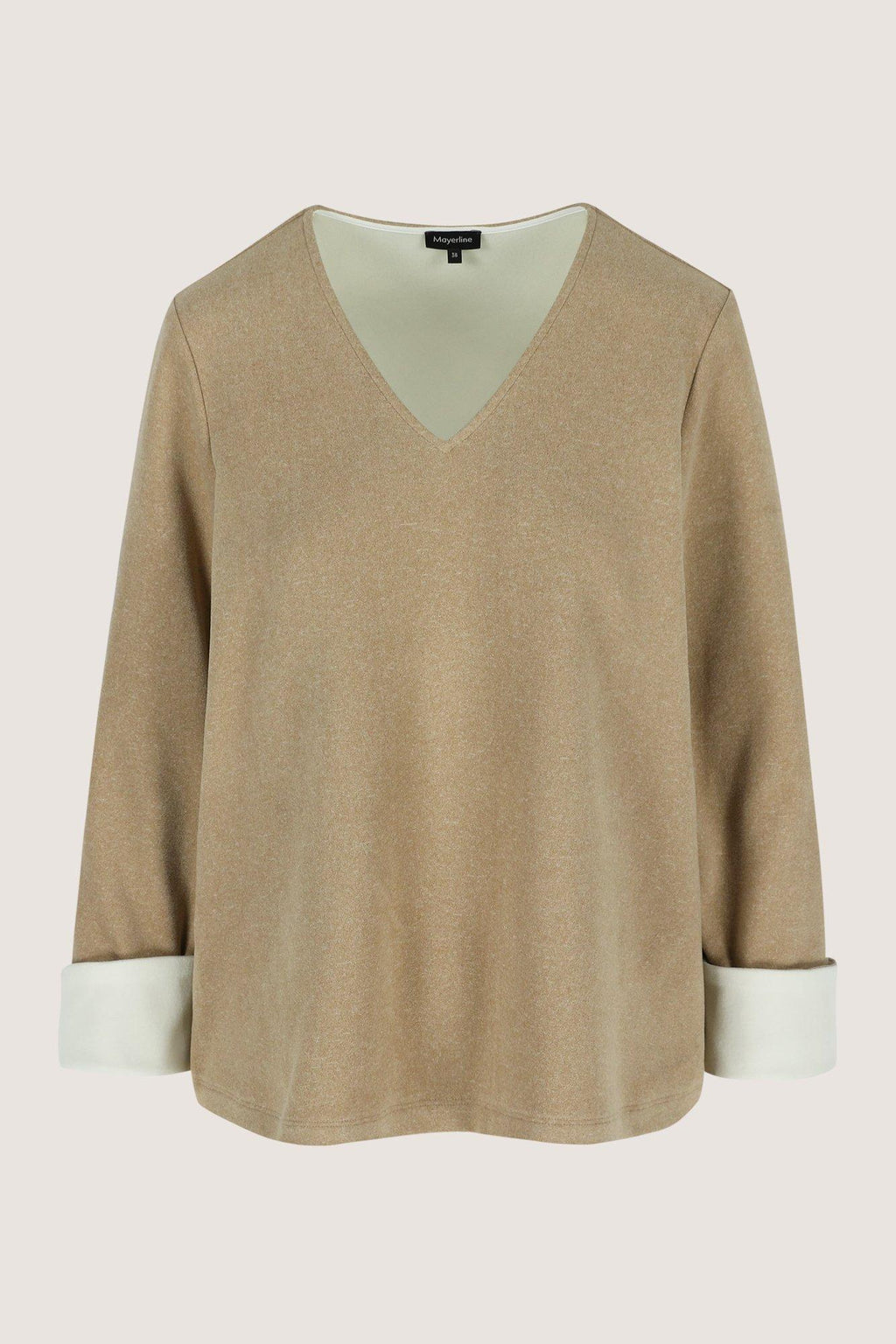 Blouses lange mouw beige Mayerline