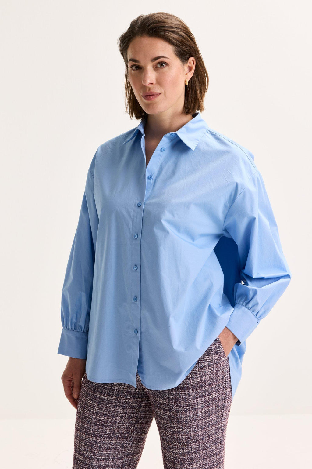 Blouses lange mouw blauw Mayerline