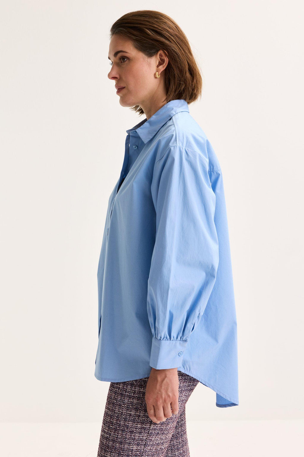 Blouses lange mouw blauw Mayerline