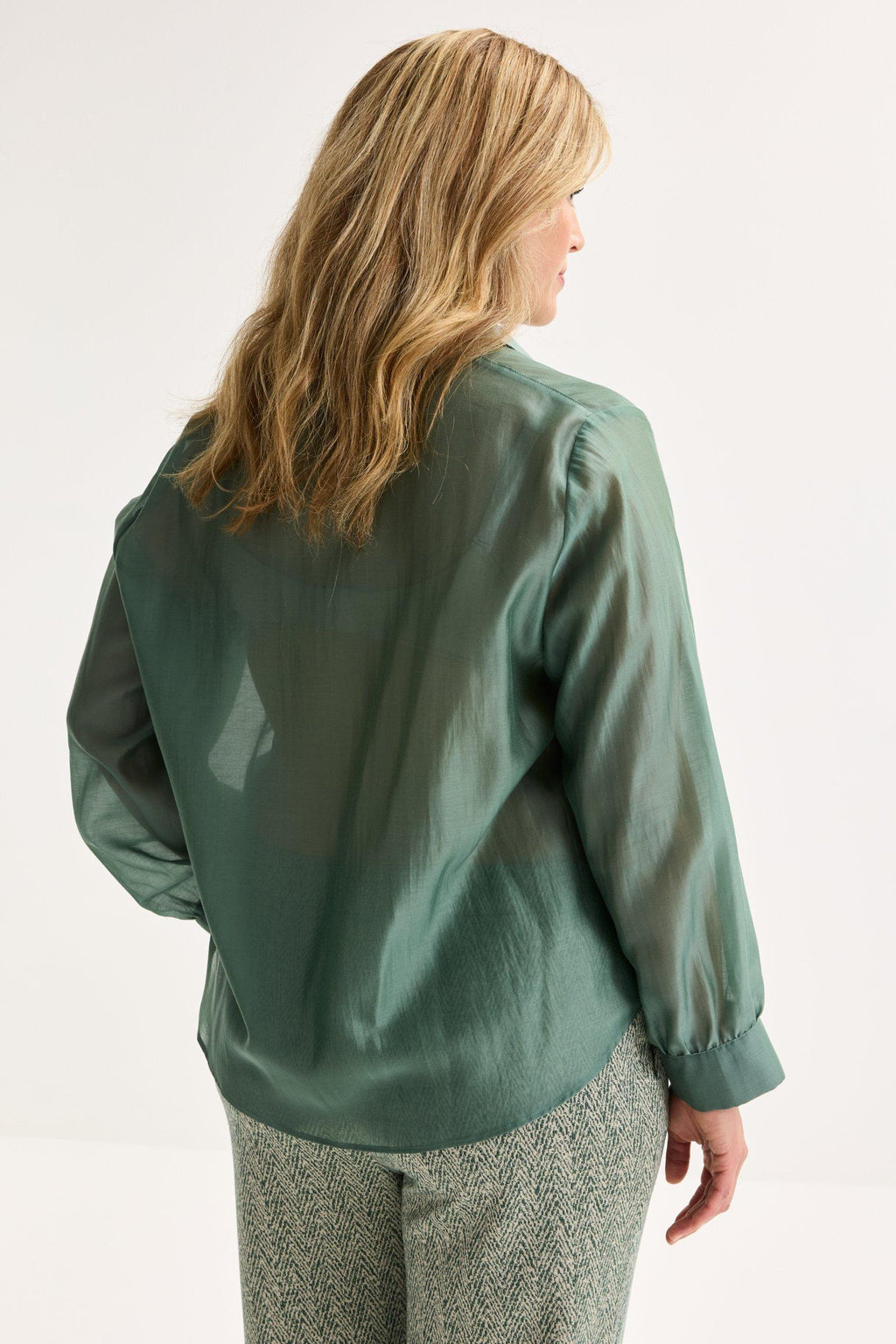 Blouses lange mouw groen Mayerline