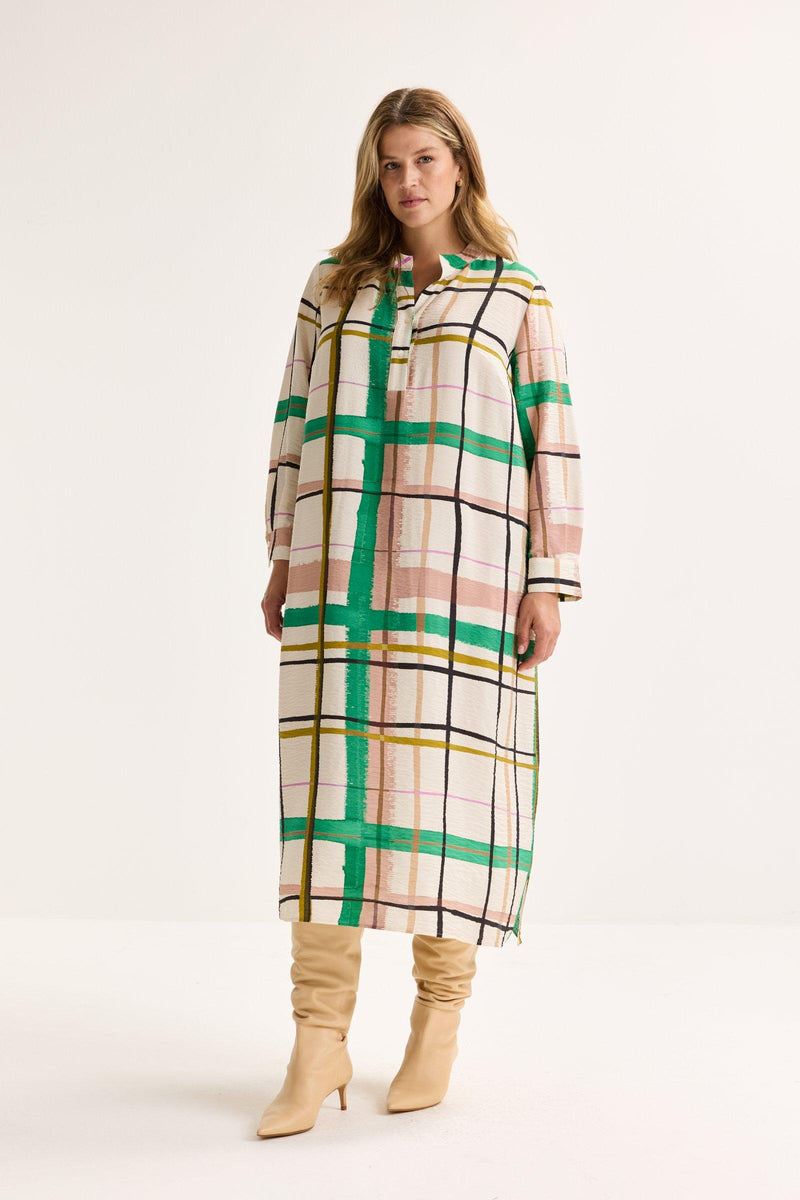 Jurken lange mouw beige Mayerline