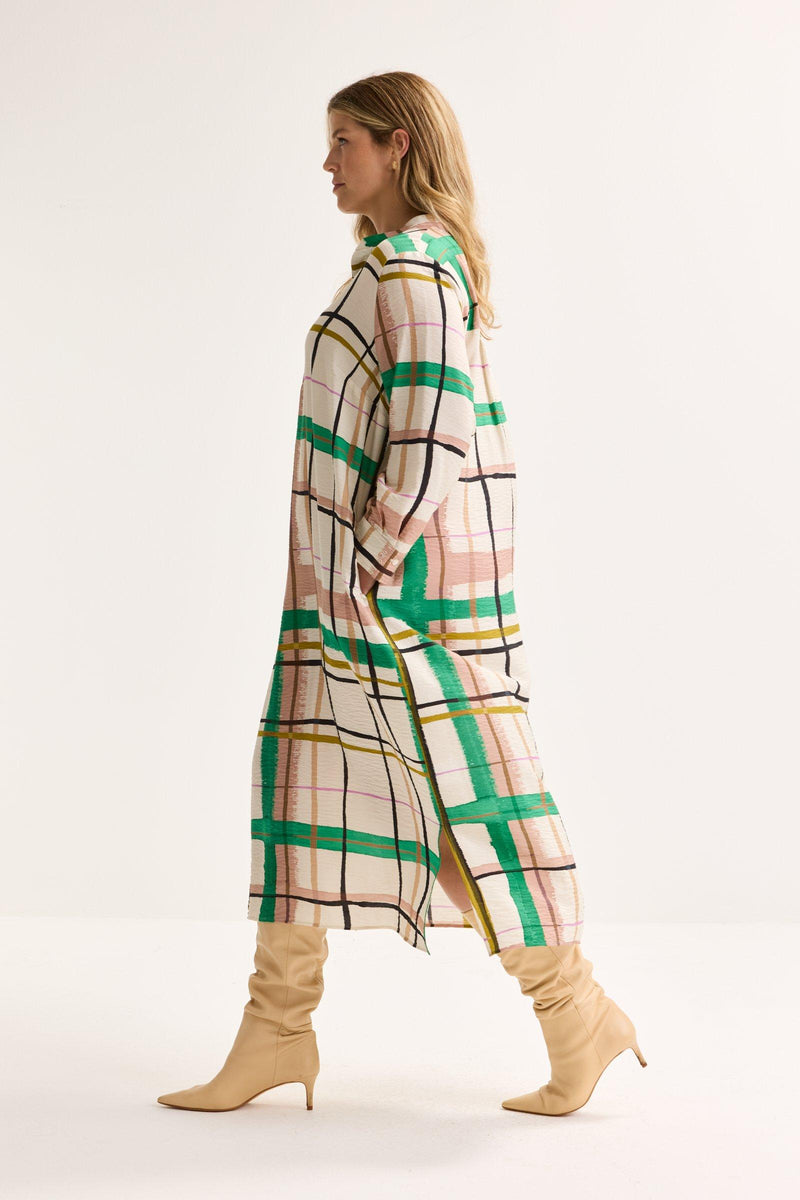 Jurken lange mouw beige Mayerline