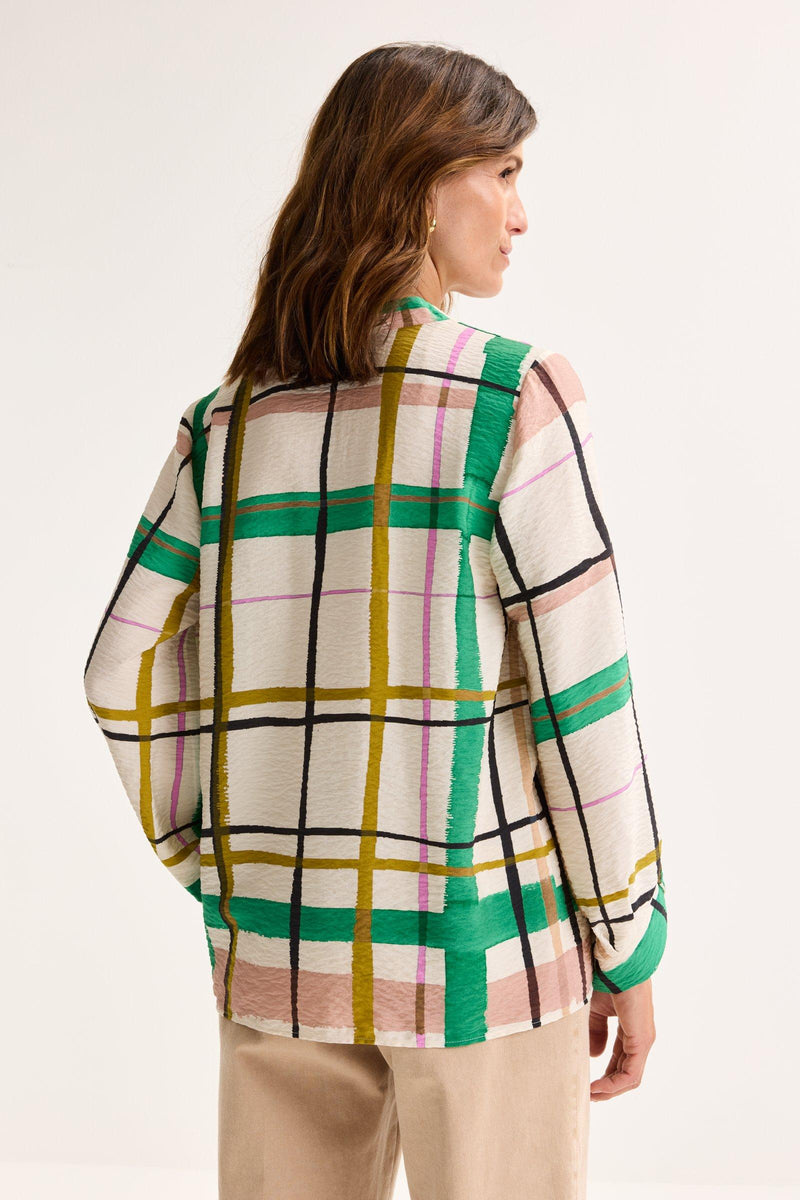 Blouses lange mouw beige Mayerline