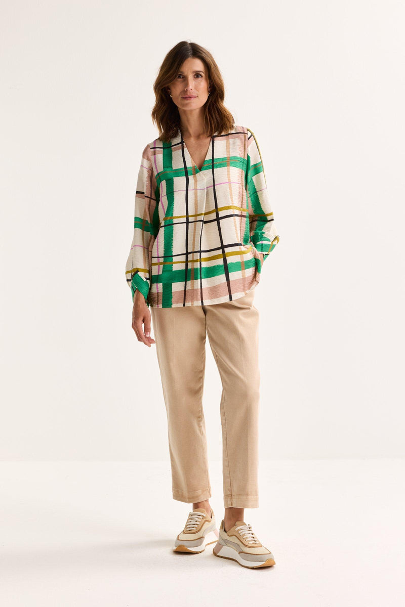 Blouses lange mouw beige Mayerline