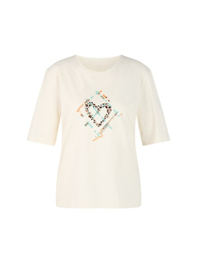 T-shirts korte mouw wit Marc Cain Sports