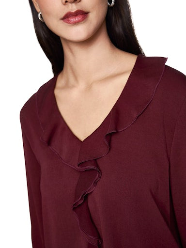 Blouses lange mouw bordeaux Marc Cain