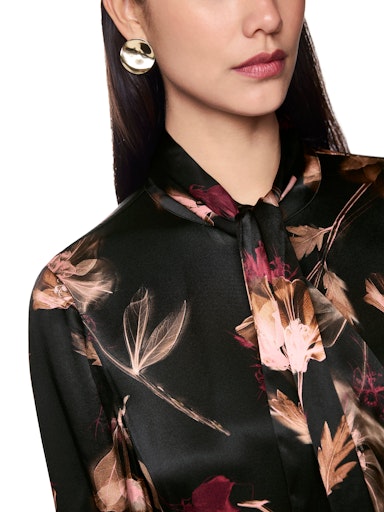 Blouses lange mouw zwart Marc Cain