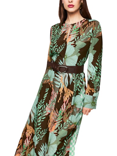 Jurken lange mouw bruin Marc Cain