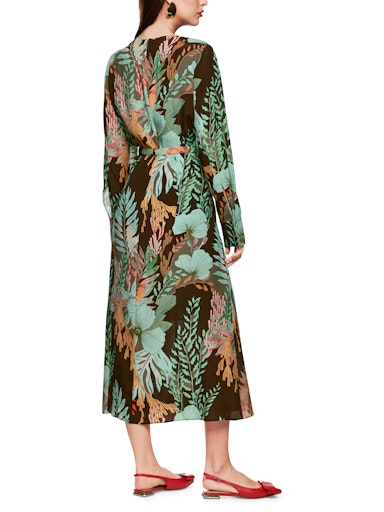 Jurken lange mouw bruin Marc Cain