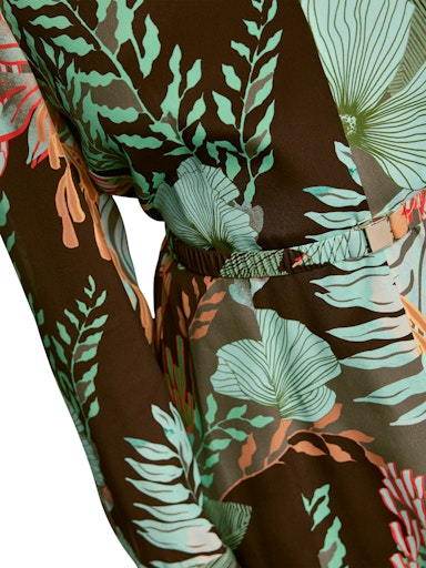 Jurken lange mouw bruin Marc Cain