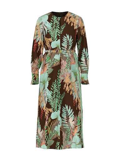 Jurken lange mouw bruin Marc Cain