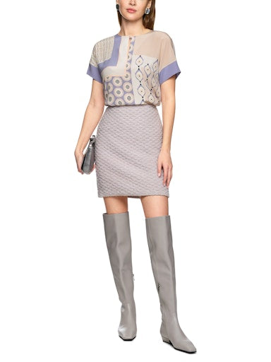 Blouses korte mouw bruin Marc Cain