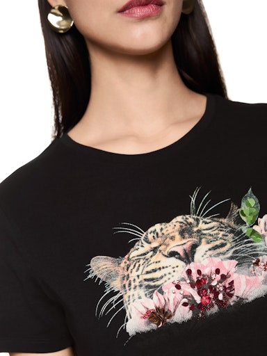 T-shirts korte mouw zwart Marc Cain