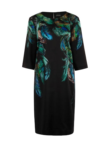 Jurken lange mouw groen Marc Cain