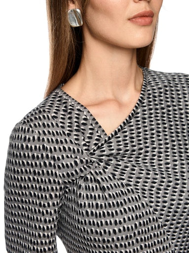 Jurken korte mouw grijs Marc Cain