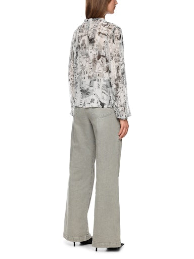 Blouses lange mouw grijs Marc Cain