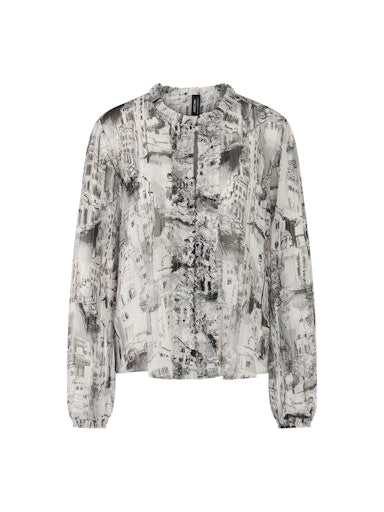 Blouses lange mouw grijs Marc Cain