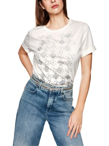 T-shirts korte mouw wit Marc Cain Sports