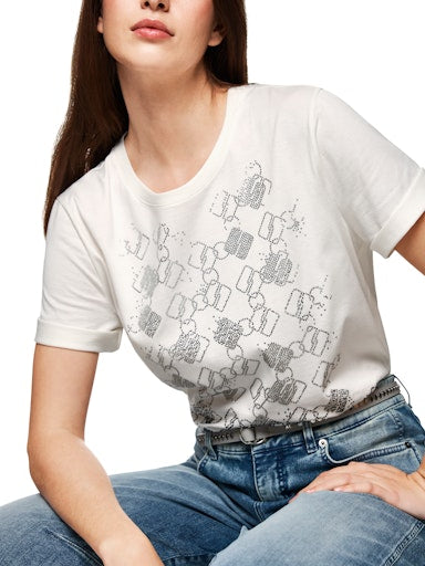 T-shirts korte mouw wit Marc Cain Sports