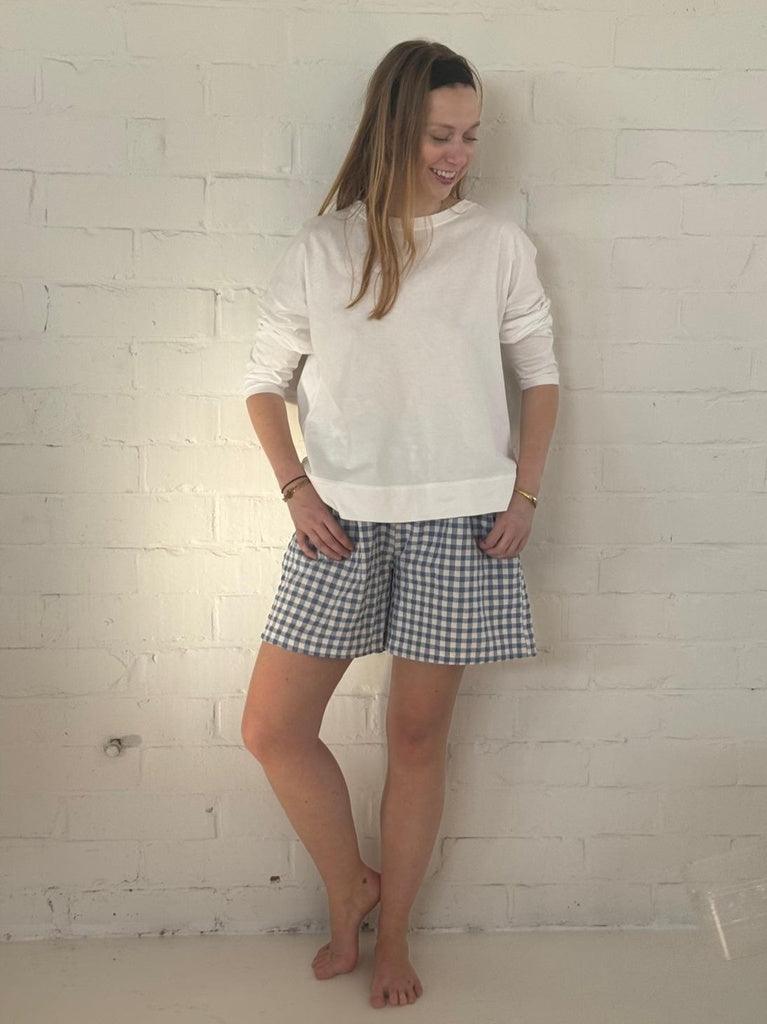 Shorten blauw BLACK ROSE