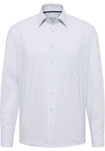 Hemden lange mouw blauw ETERNA