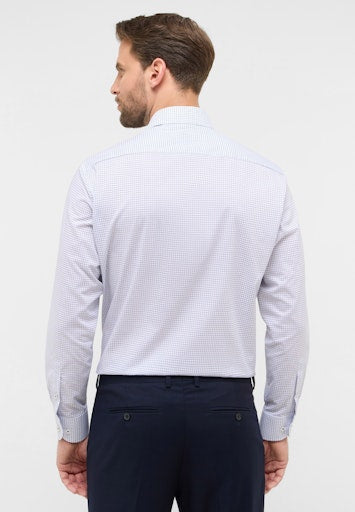 Hemden lange mouw blauw ETERNA