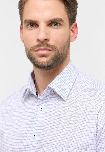 Hemden lange mouw blauw ETERNA