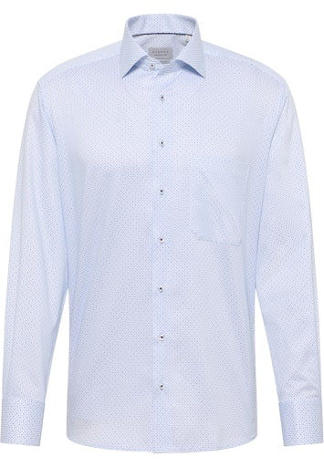 Hemden lange mouw blauw ETERNA