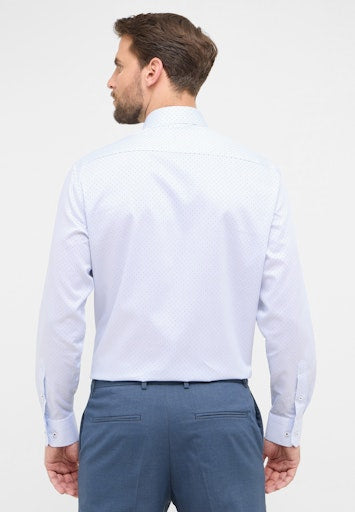 Hemden lange mouw blauw ETERNA