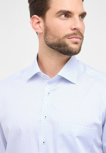 Hemden lange mouw blauw ETERNA