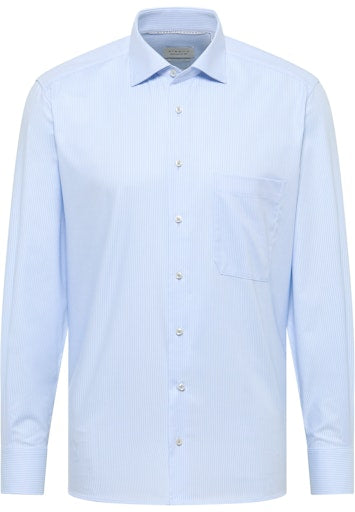 Hemden lange mouw blauw ETERNA