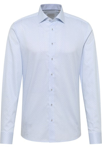 Hemden lange mouw blauw ETERNA