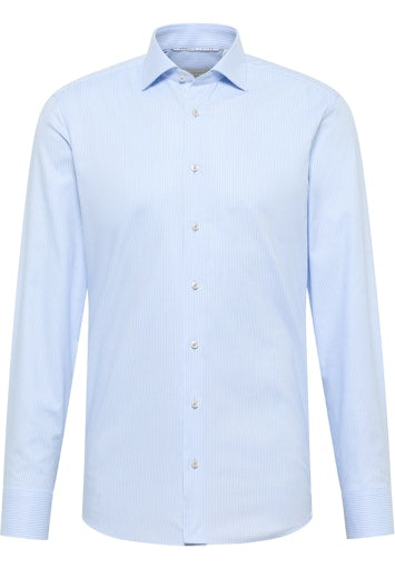Hemden lange mouw blauw ETERNA