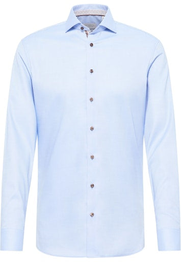 Hemden lange mouw blauw ETERNA