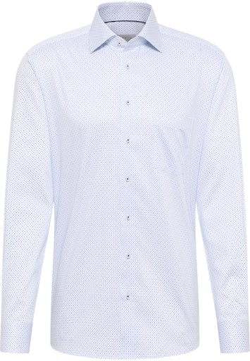 Hemden lange mouw blauw ETERNA