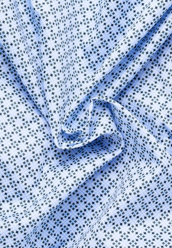 Hemden lange mouw blauw ETERNA