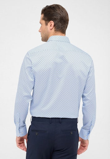 Hemden lange mouw blauw ETERNA