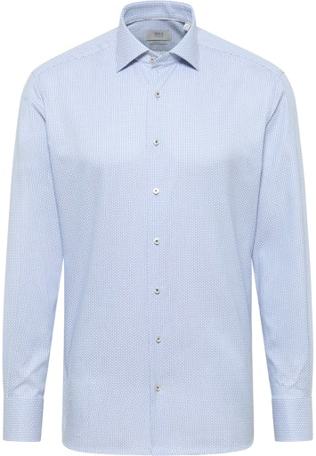 Hemden lange mouw blauw ETERNA