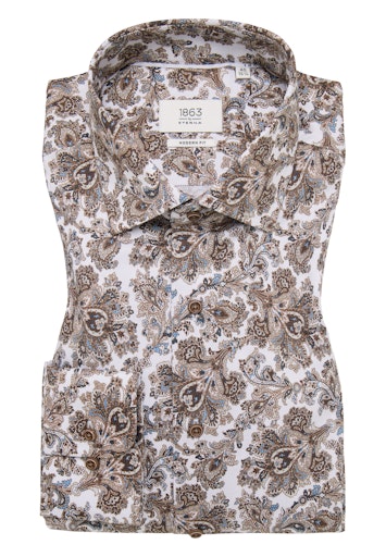 Hemden lange mouw beige ETERNA