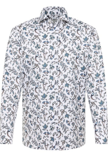 Hemden lange mouw blauw ETERNA