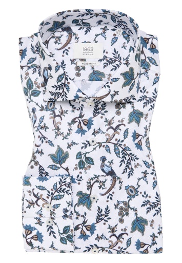 Hemden lange mouw blauw ETERNA