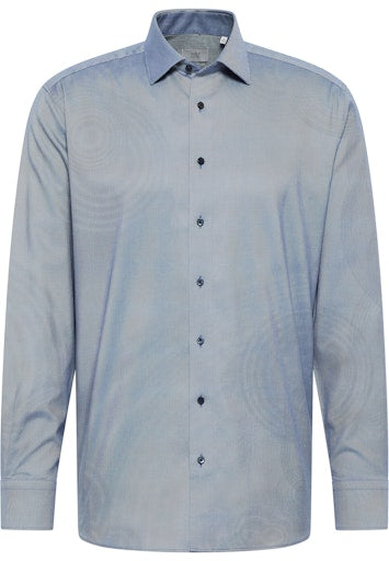 Hemden lange mouw blauw ETERNA
