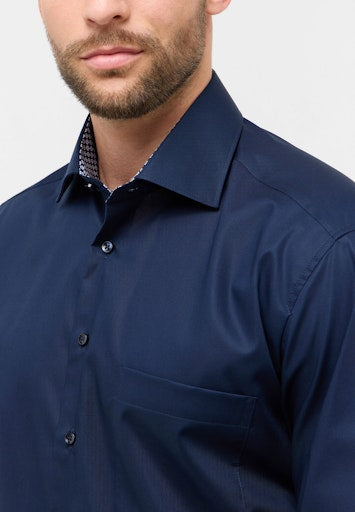 Hemden lange mouw navy ETERNA