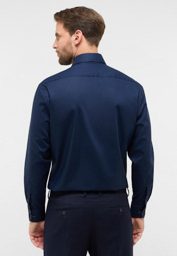 Hemden lange mouw navy ETERNA