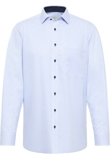 Hemden lange mouw blauw ETERNA