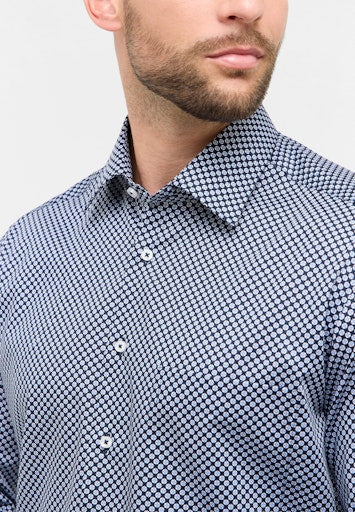 Hemden lange mouw navy ETERNA