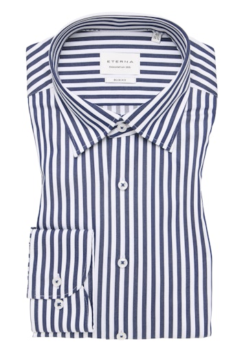 Hemden lange mouw blauw ETERNA