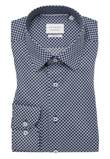 Hemden lange mouw navy ETERNA