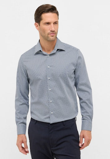Hemden lange mouw navy ETERNA