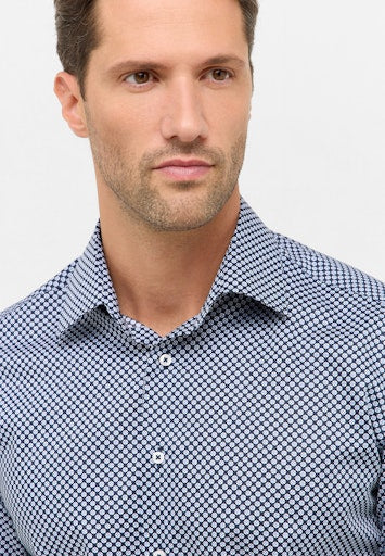 Hemden lange mouw navy ETERNA